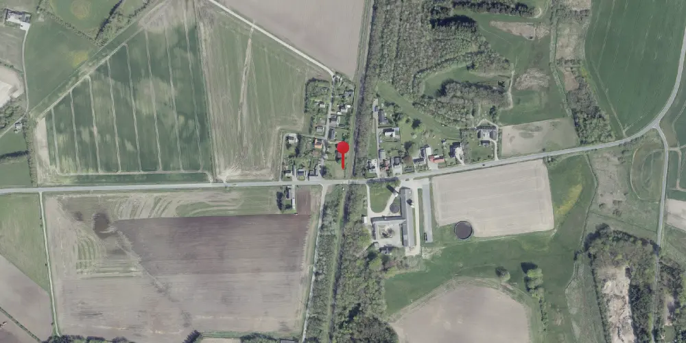 Historisk kort over Hæstrup Billetsalgssted [1873-1917]