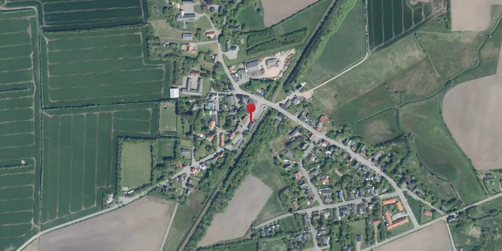 Historisk kort over Uglev Station [1900-1965]