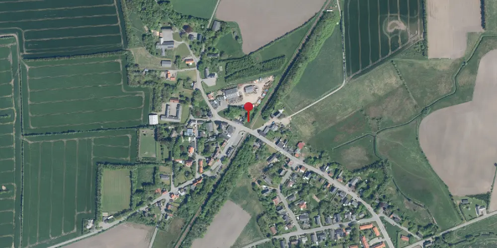 Historisk kort over Uglev Holdeplads [1882-1900]