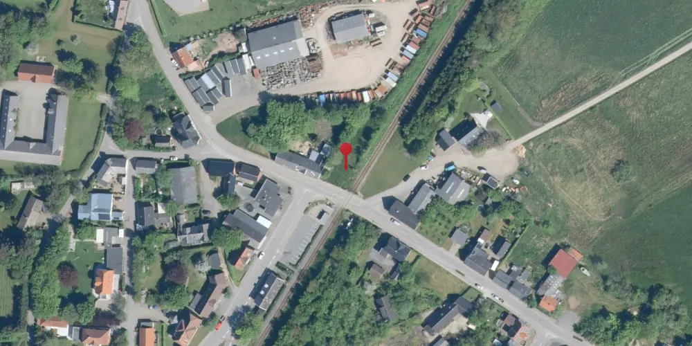 Historisk kort over Uglev Holdeplads [1882-1900]