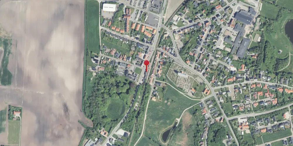 Historisk kort over Sjørring Station [1882-1968]