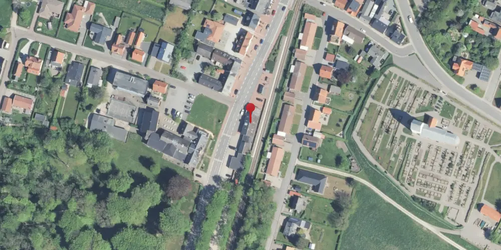 Historisk kort over Sjørring Station [1882-1968]