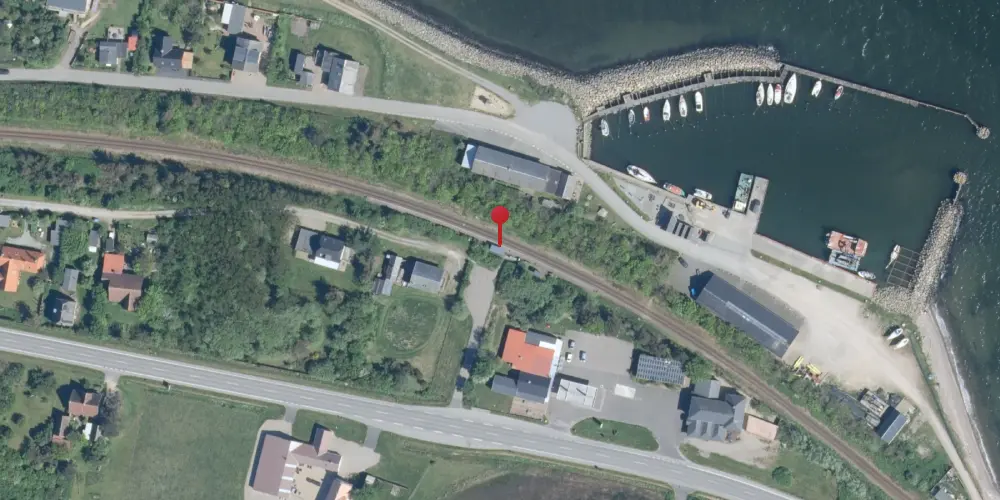 Historisk kort over Oddesund Nord Færgestation [1882-1938]