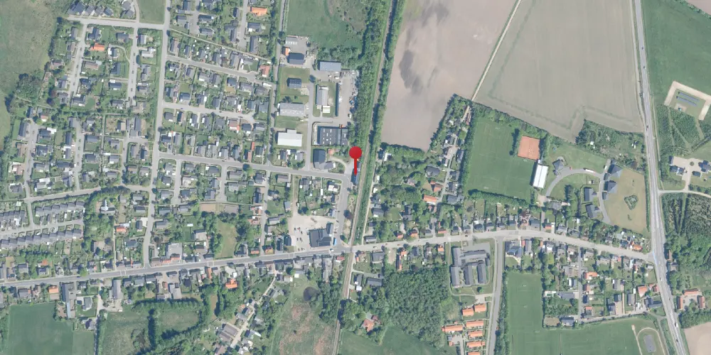 Historisk kort over Humlum Station [1882-1967]