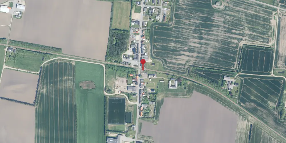 Historisk kort over Lyngs Holdeplads [1882-1900]