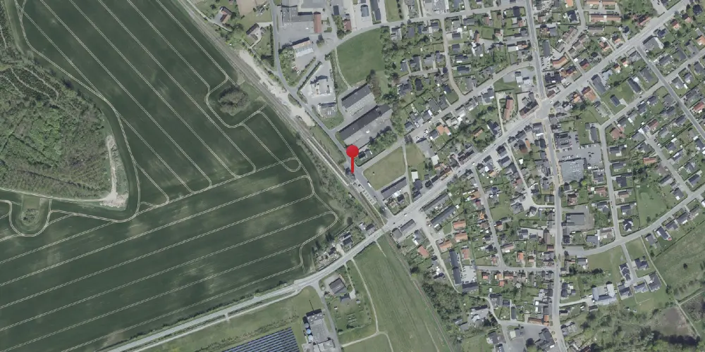 Historisk kort over Kværndrup Station