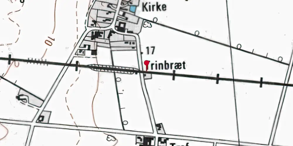 Historisk kort over Varpelev Trinbræt [1926-1983]