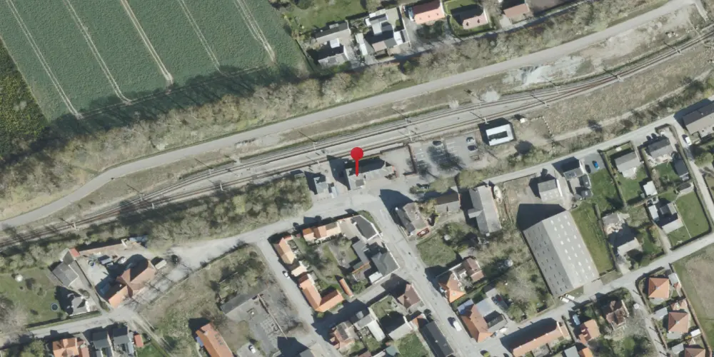 Historisk kort over Trustrup Station [1876-1978]