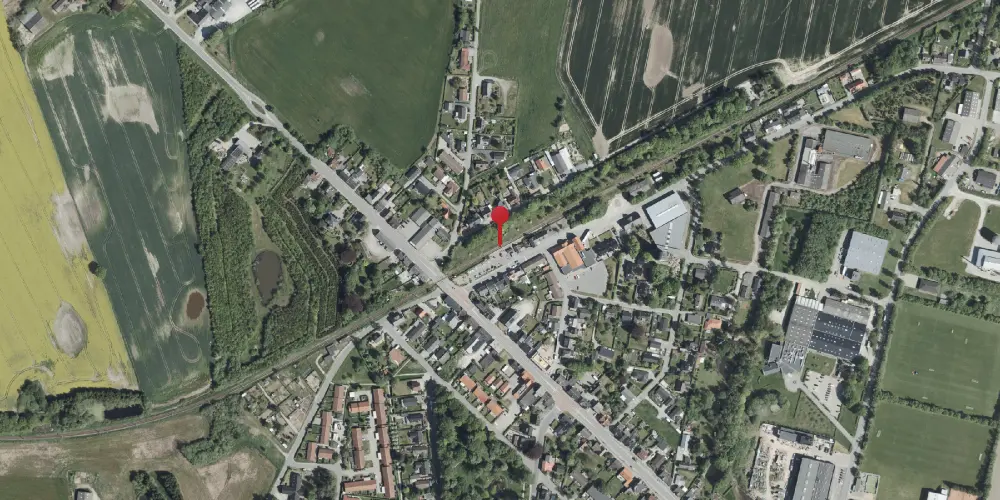 Historisk kort over Mørke Station [1877-1978]