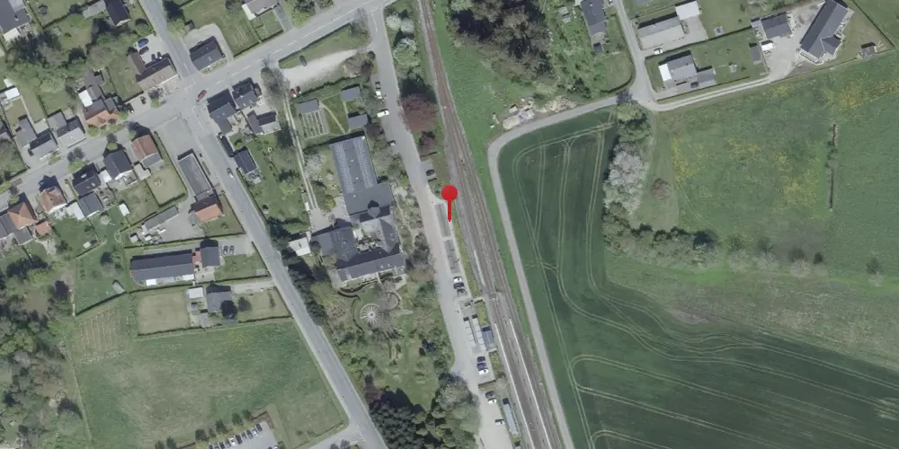 Historisk kort over Stenstrup Trinbræt