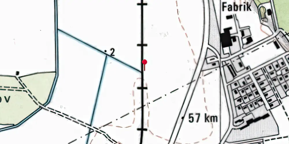 Historisk kort over Rugvænget Sidespor Historisk kort over Rugvænget Sidespor