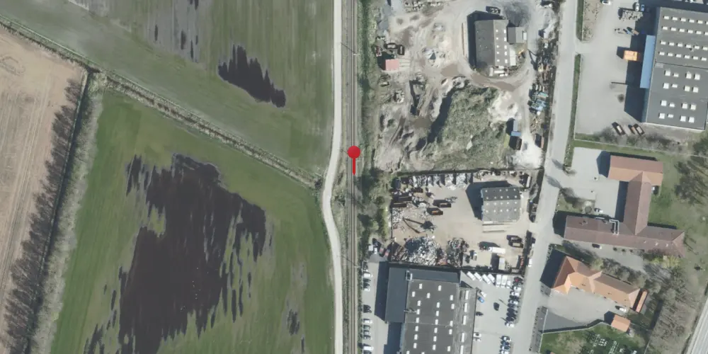 Historisk kort over Rugvænget Sidespor Historisk kort over Rugvænget Sidespor