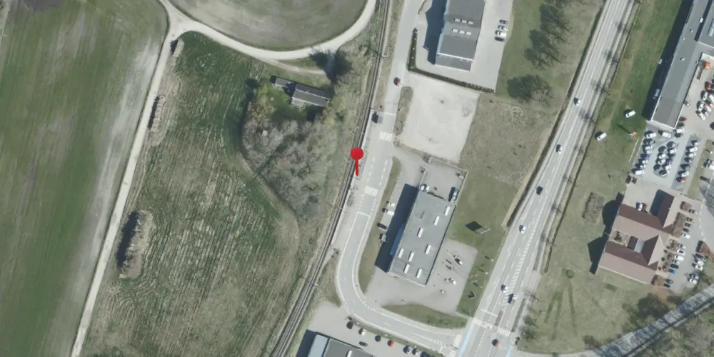 Historisk kort over Hessel Letbanestation