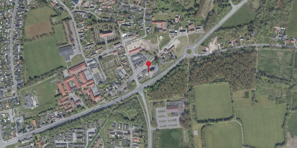 Historisk kort over Spang Trinbræt [1898-1914]