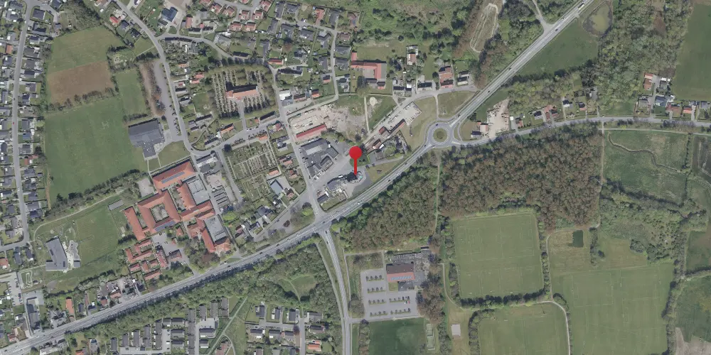 Historisk kort over Spang Billetsalgssted [1914-1933]