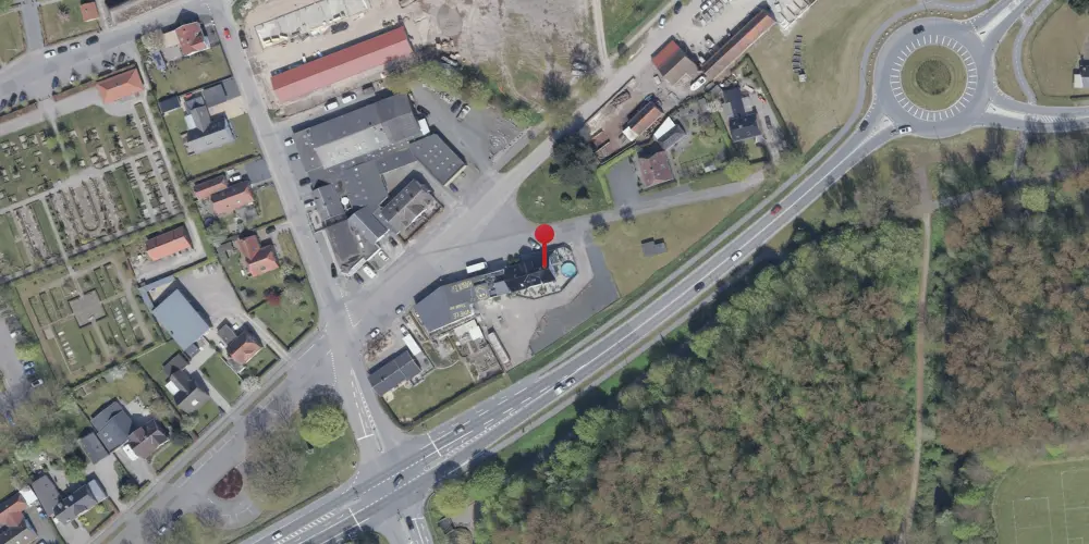 Historisk kort over Spang Billetsalgssted [1914-1933]