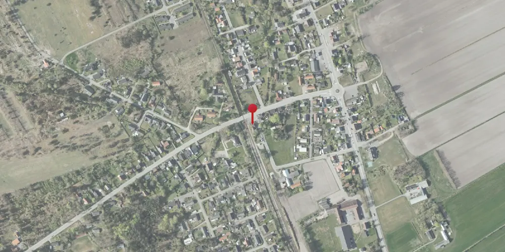 Historisk kort over Jerup Station [1890-1967]