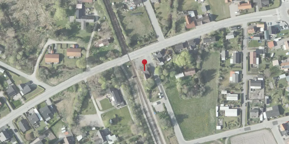 Historisk kort over Jerup Station [1890-1967]