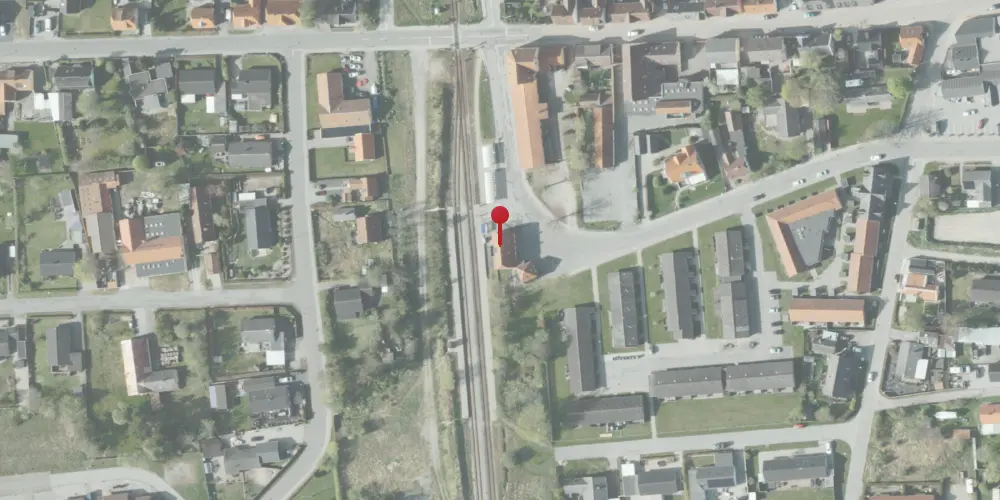 Historisk kort over Ålbæk Station [1934-1967]