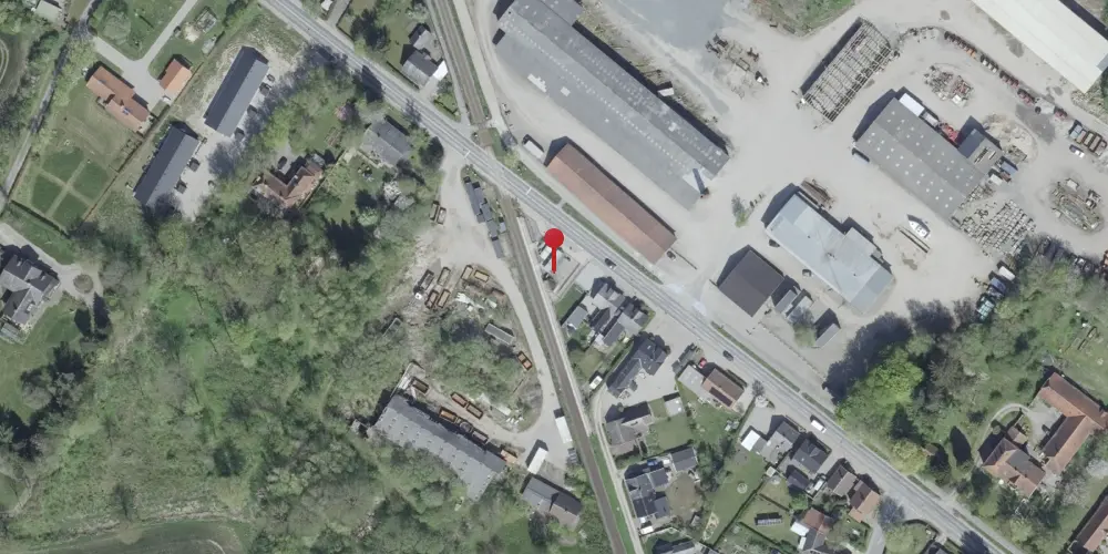 Historisk kort over Stenstrup Syd Trinbræt med Sidespor