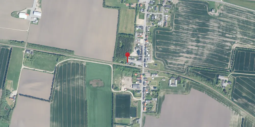 Historisk kort over Lyngs Station [1900-1967]