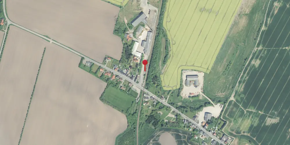 Historisk kort over Ydby Station [1882-1967]