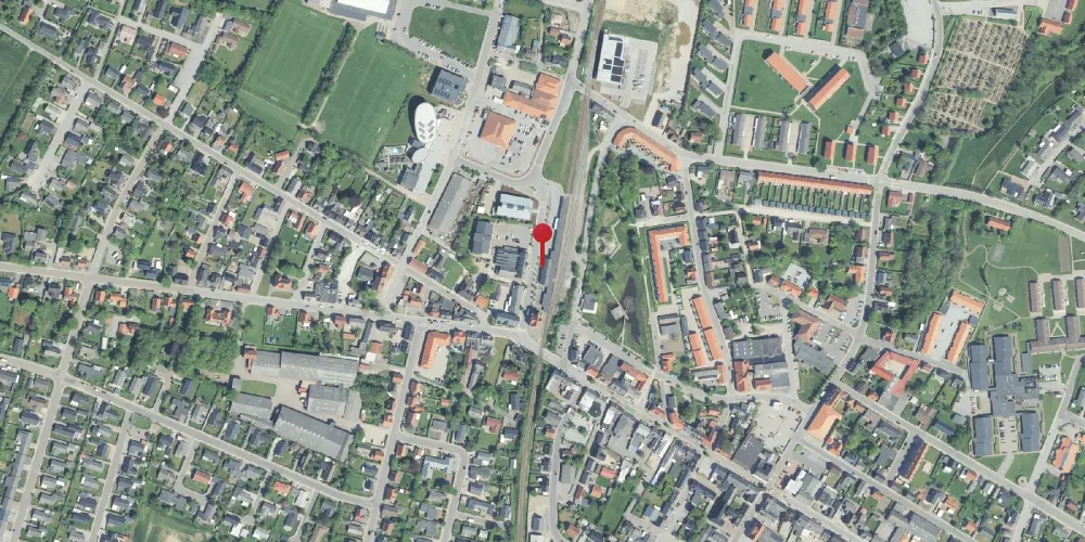 Historisk kort over Hurup Thy Station [1882-1967]