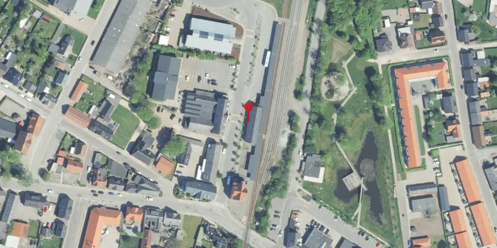 Historisk kort over Hurup Thy Station [1882-1967]