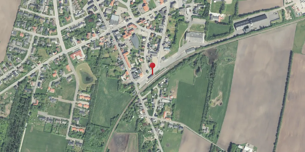 Historisk kort over Bedsted Thy Station [1882-1967]