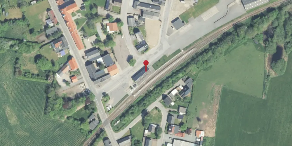 Historisk kort over Bedsted Thy Station [1882-1967]