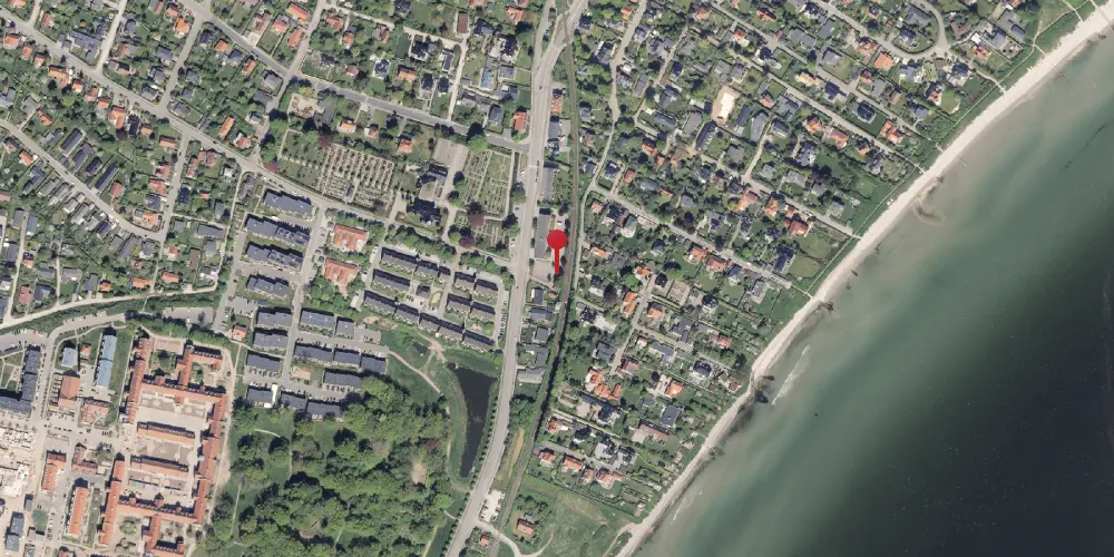 Historisk kort over Strandvænget Trinbræt [1925-1938]