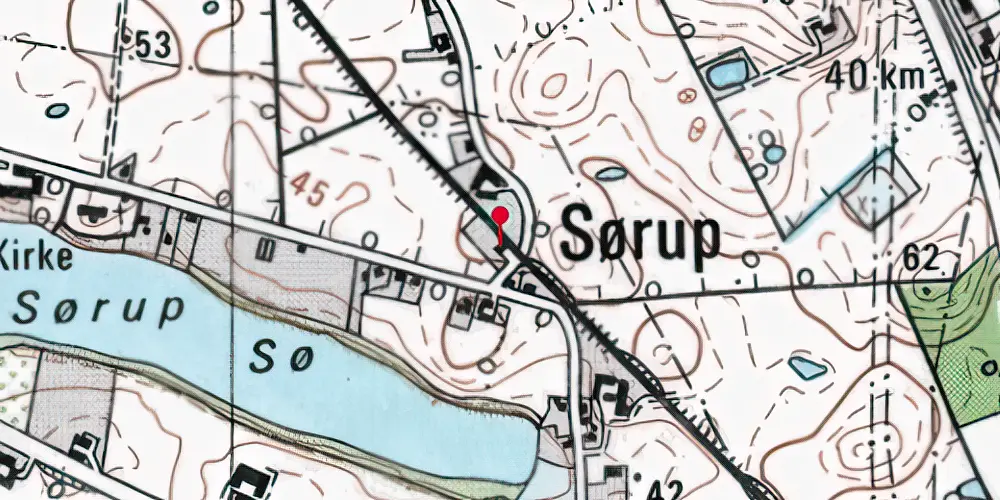 Historisk kort over Sørup Station Historisk kort over Sørup Station