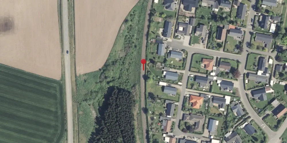 Historisk kort over Terndrup Grusgrav