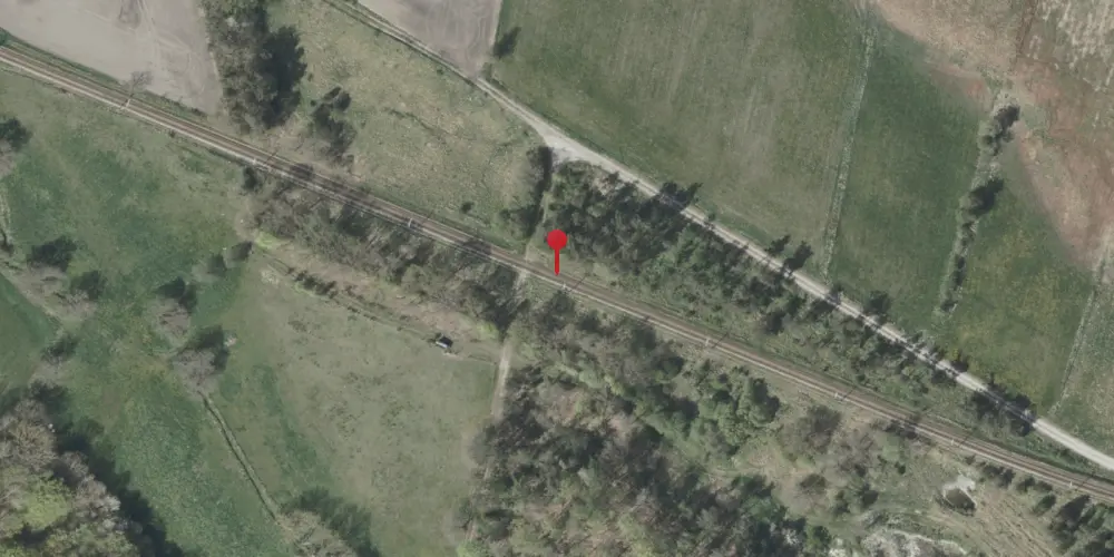 Historisk kort over Nødager Grusgrav