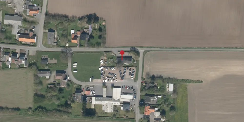 Historisk kort over Bodilsker Station [1900-1952]