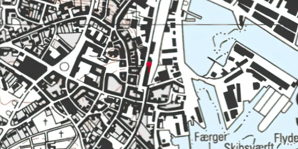 Historisk kort over Svendborg Station Historisk kort over Svendborg Station