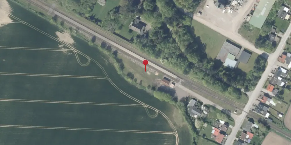 Historisk kort over Grænge Station [1874-1921]