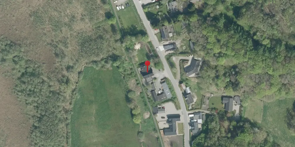 Historisk kort over Halkær Holdeplads med sidespor [1899-1968]