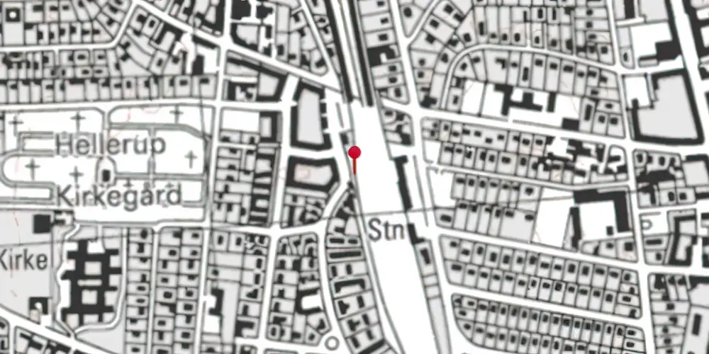 Historisk kort over Hellerup Assistancebilletsalgssted Historisk kort over Hellerup Assistancebilletsalgssted