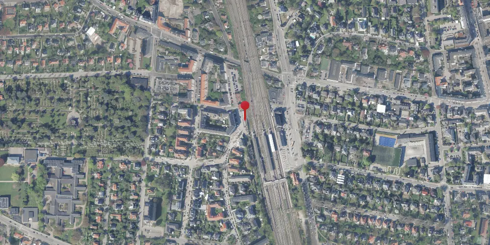 Historisk kort over Hellerup Assistancebilletsalgssted Historisk kort over Hellerup Assistancebilletsalgssted