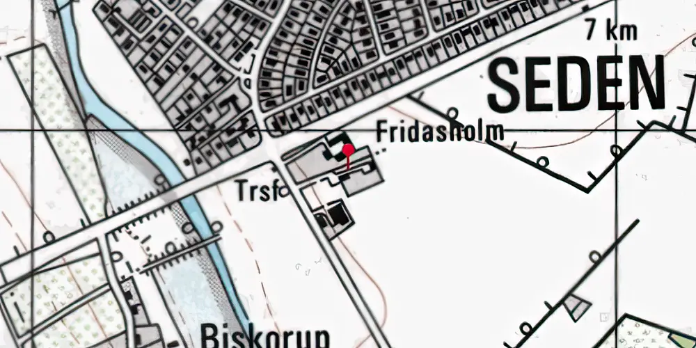 Historisk kort over Seden Station Historisk kort over Seden Station