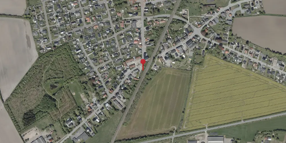 Historisk kort over Hjordkær Station [1922-1968]