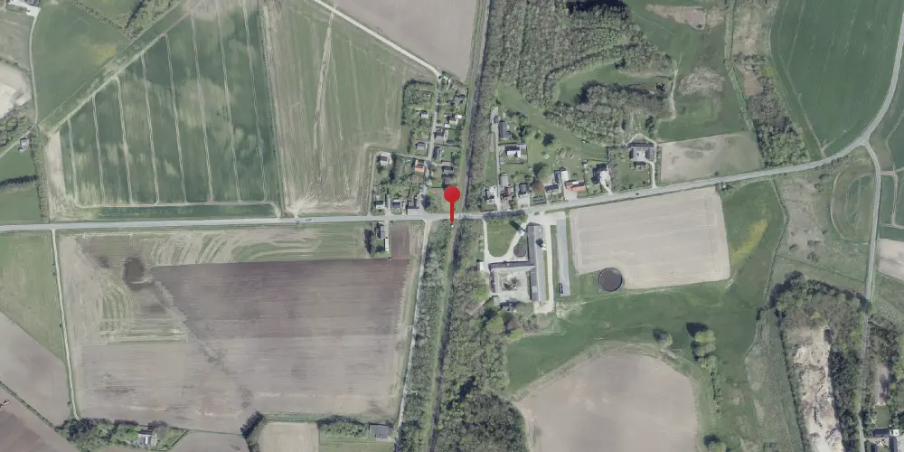 Historisk kort over Hæstrup Billetsalgssted [1917-1934]