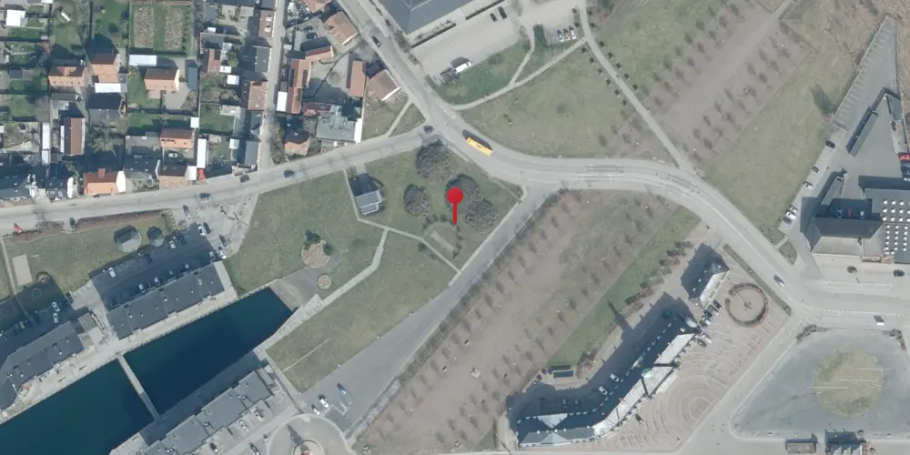 Historisk kort over Korsør Færgehal [1886-1907]