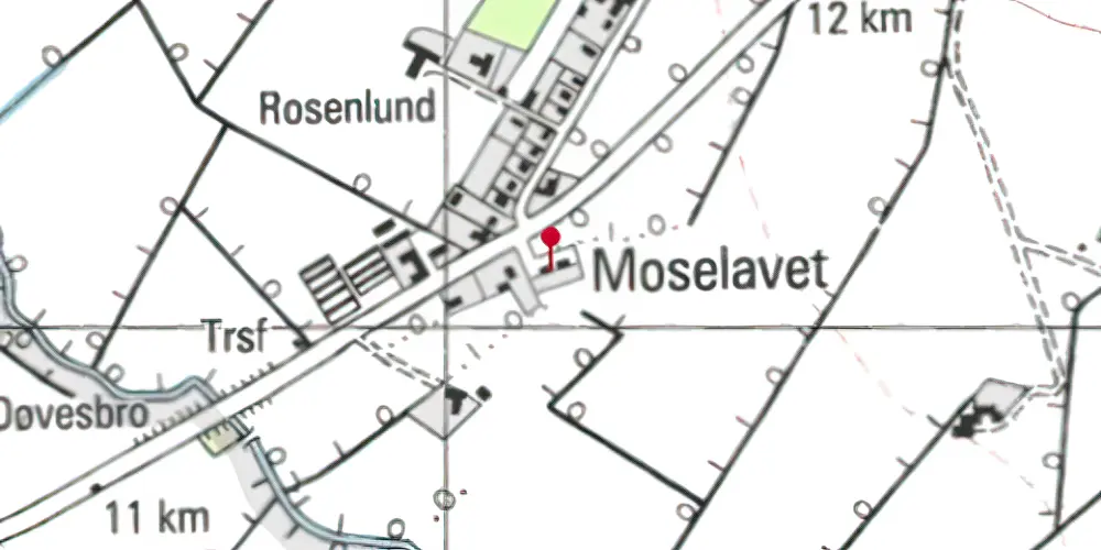 Historisk kort over Dræby Station Historisk kort over Dræby Station