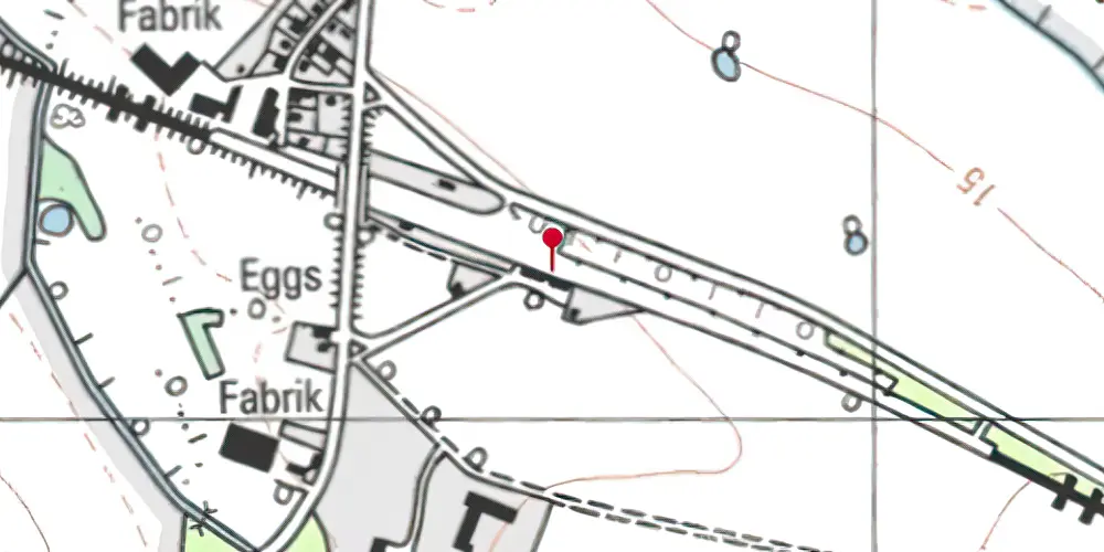 Historisk kort over Marslev Trinbræt