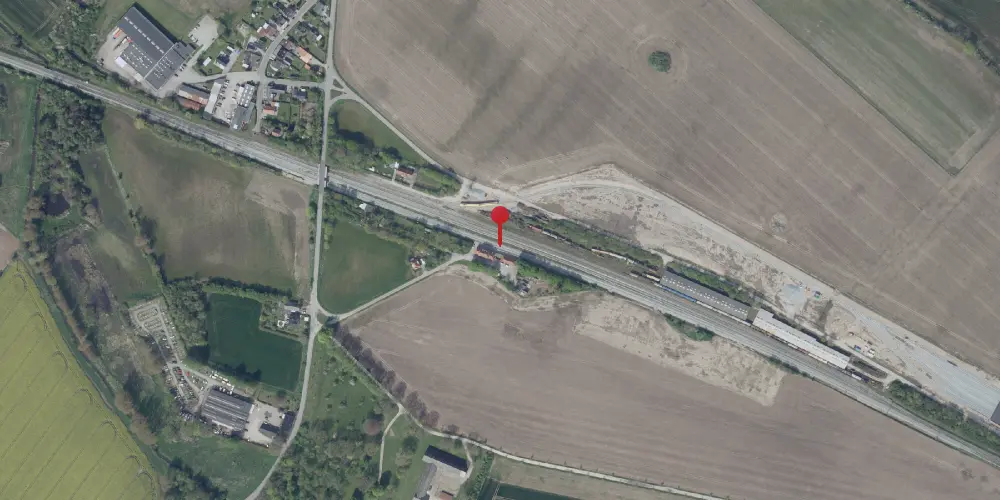 Historisk kort over Marslev Trinbræt