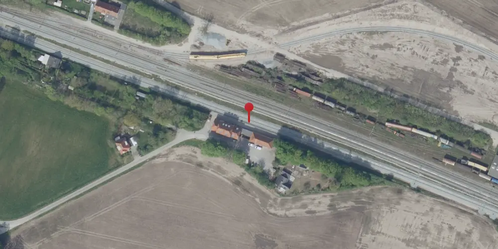 Historisk kort over Marslev Trinbræt