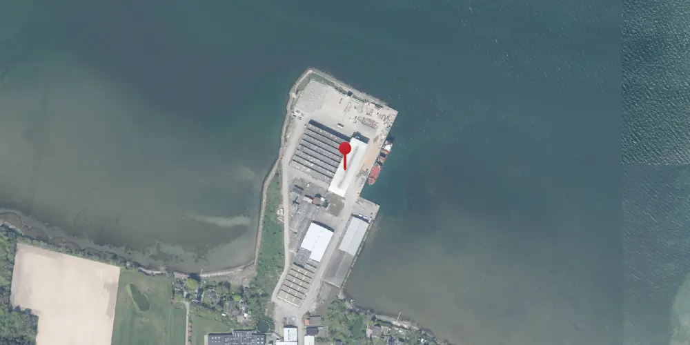 Historisk kort over Orehoved Færgehal [1884-1937]