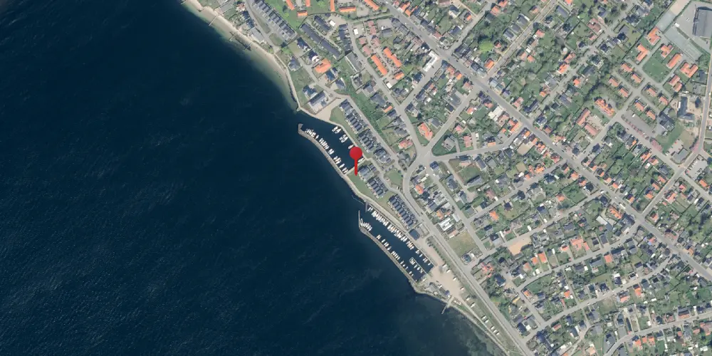 Historisk kort over Strib Færgestation Historisk kort over Strib Færgestation